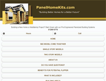 Tablet Screenshot of panelhomekits.com